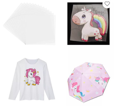 A3 A4 DTF PET 30cm 60cm Heat Transfer Printing Film Rolls for umbrella