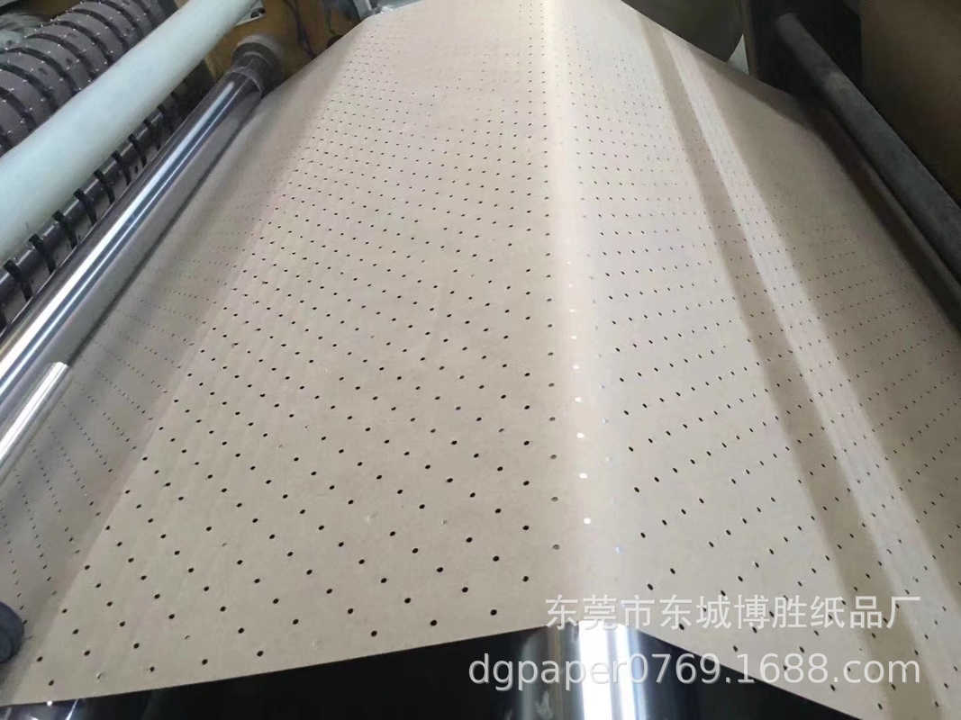Perforated Brown Eco Friendly Wrapping Paper Anti Curl 80gsm Kraft Paper