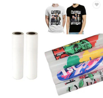 PET White DTF Transfer Film สําหรับเครื่องพิมพ์เสื้อผ้า